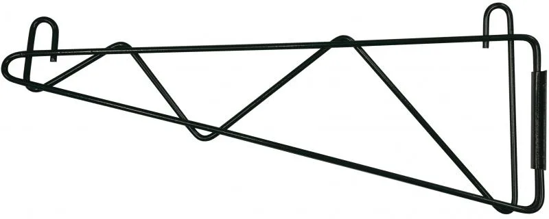 Omcan USA 47508 Wall Bracket, 21" Epoxy Coated Black, NSF Certified, 21" Depth, Shelving Part