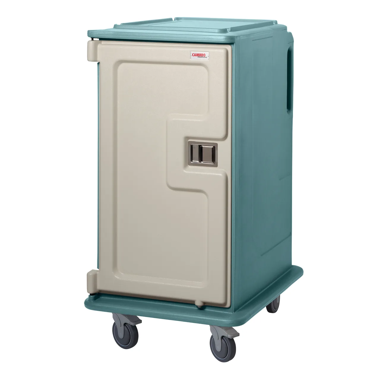 Cambro MDC1520T16401 Slate Blue 16 Tray 2 Compartment Meal Delivery Cart
