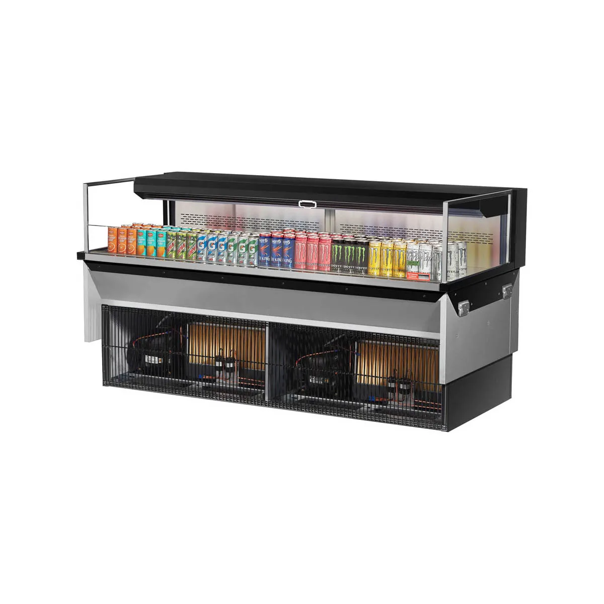 Turbo Air TOM-72L-UF-W(B)-1SI-N 79" Drop In Open Refrigerated Deli Display Case
