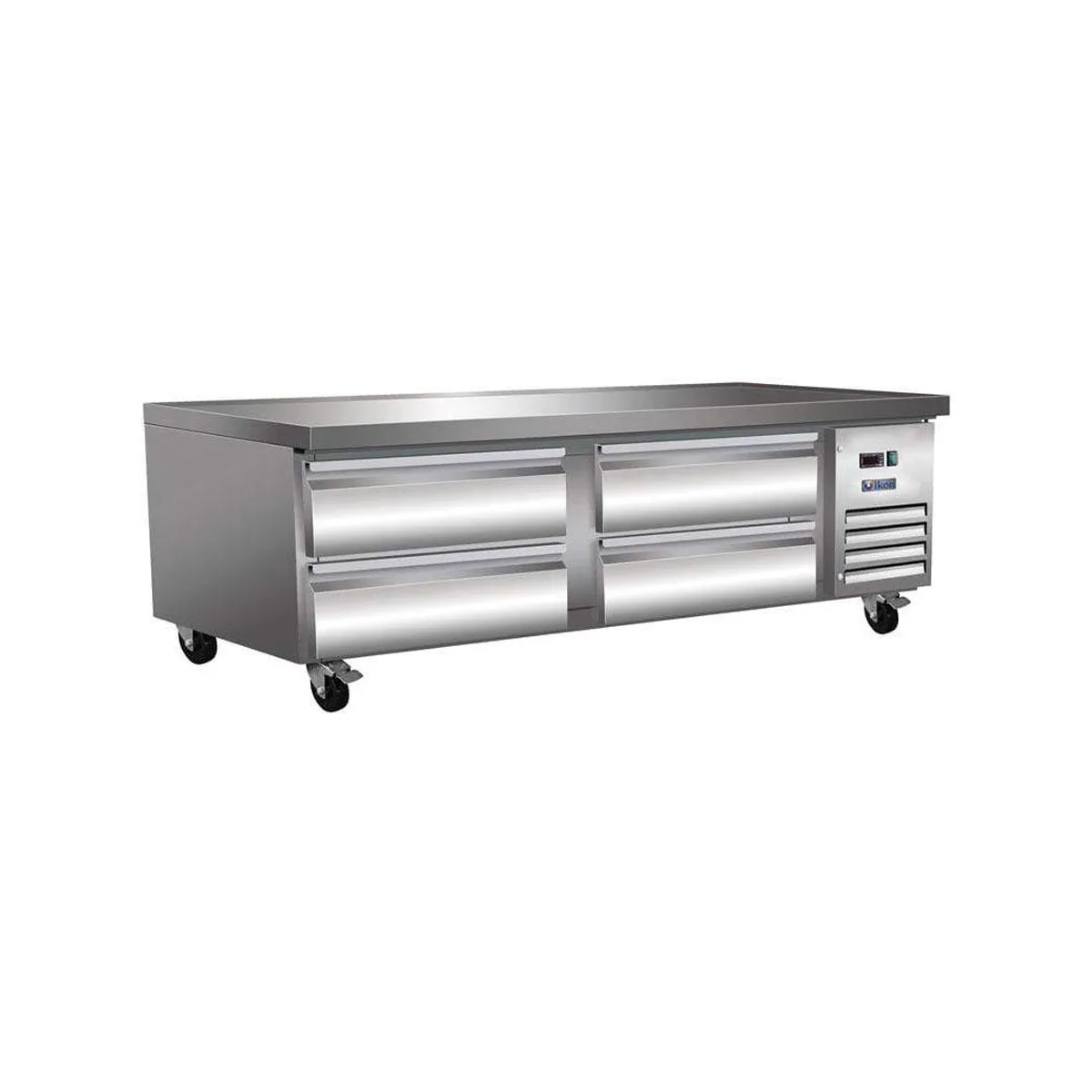 IKON ICBR-74 74" 4 Drawers Refrigerated Chef Base w/ Marine Edge, 10.8 cu. ft.