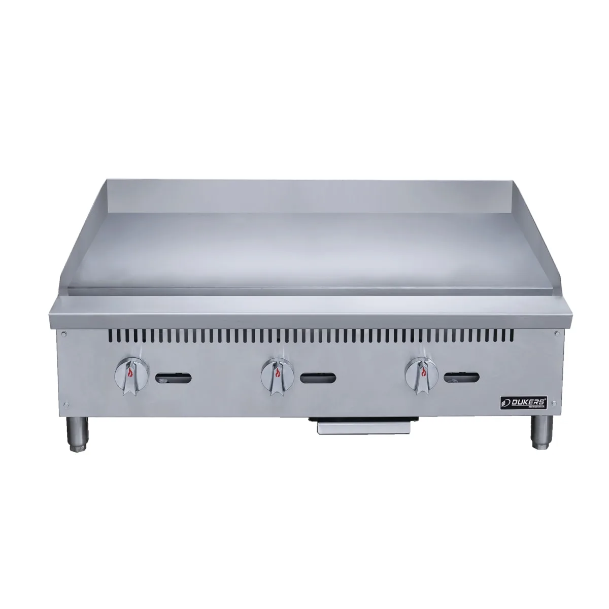 Dukers DCGMA36 36" Gas Griddle w/ Manual Controls - 1" Steel Plate, Convertible