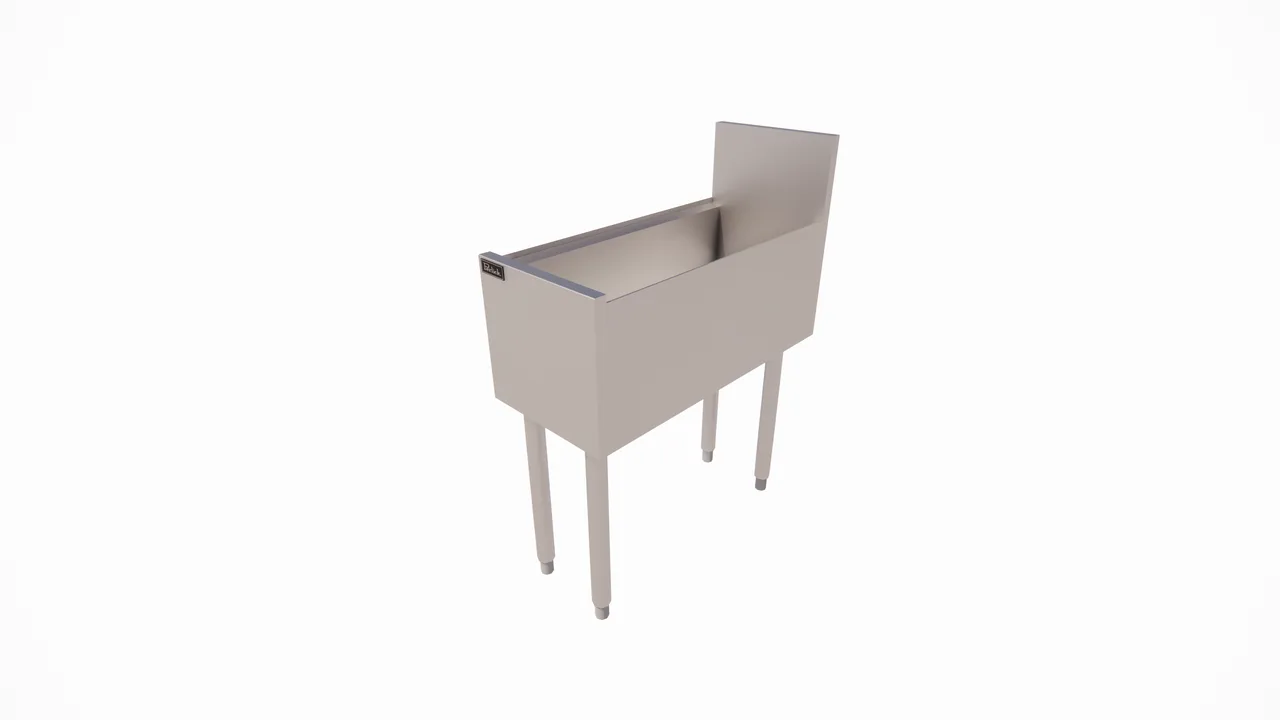 Perlick TSCE12IBW 12" Underbar Bottle Storage Bin w/ Insulated, Holds (14) 3-3/4" Dia Bottles