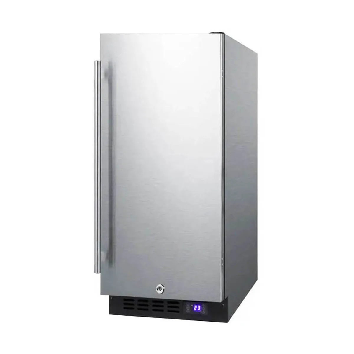 Summit SCFF1533BCSS 23" Built-in or Freestanding Undercounter Freezer, Stainless Steel, 2.4 cu. ft.