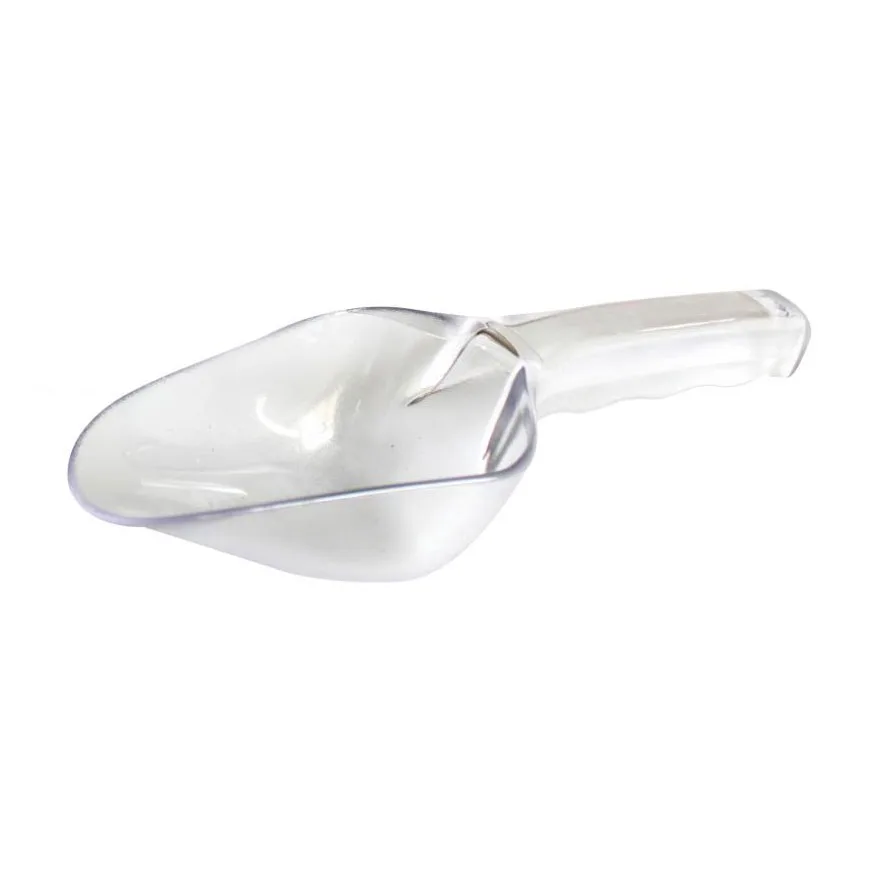 Omcan USA 80322 Utility Scoop, 6-Oz Clear Plastic Round-Bottom, 5-8 Oz, for Ice and Food