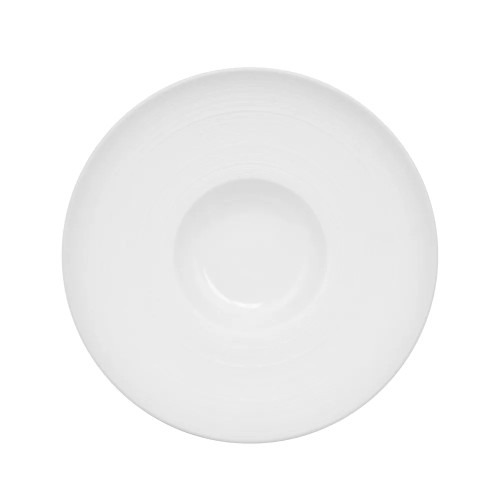 CAC China TST-H10 Bowl, 7.5 oz, 10" Dia, Round, White Porcelain, General, Dishwasher Safe - Dozen