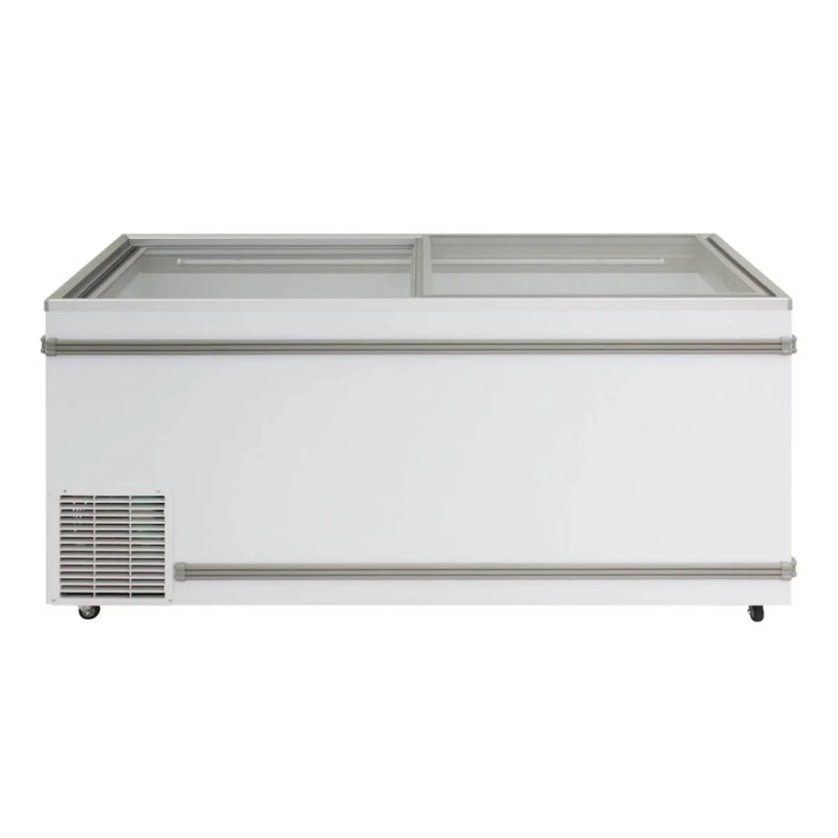 Turbo Air TFS-25F-N 69" Island Glass Chest Freezer, 25.22 cu. ft.