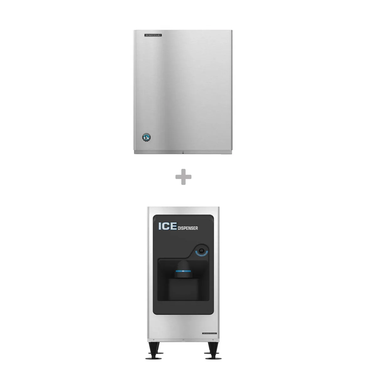 Hoshizaki KM-660MWJ/DB-130H Crescent 669 lb Ice Machine with Ice Dispenser