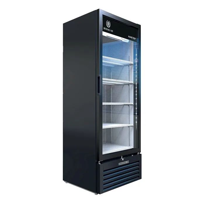 Beverage Air MT23-1B 29" 1-Section Marketeer Glass Door Merchandiser in Black, 19.2 cu. ft.