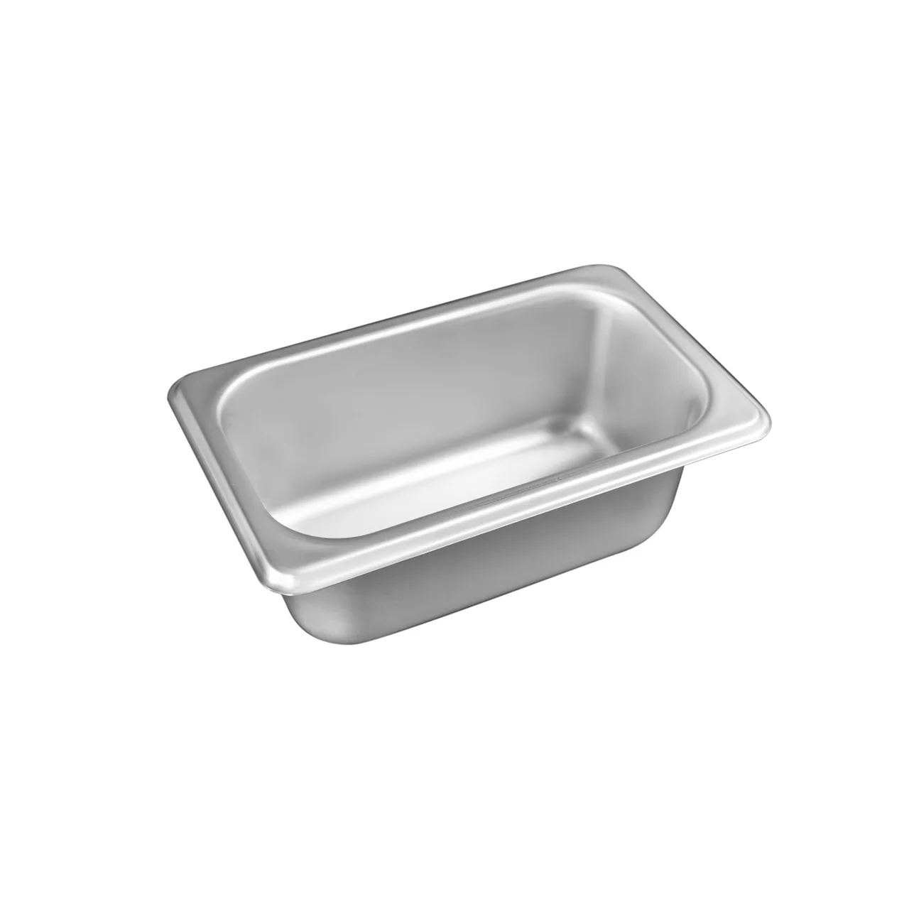 CAC China STPN-S25-2 Stainless Steel Steam Pan 1/9-size 2-1/2" deep 25 gauge Dishwasher & Oven Safe