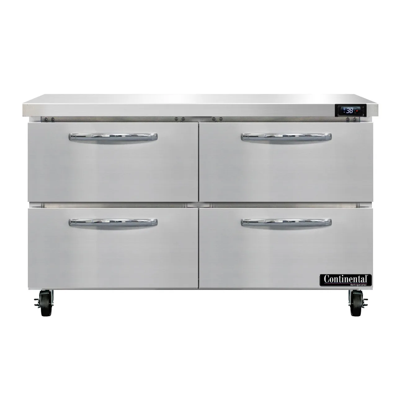 Continental Refrigerator SW48N-D 48" 2-Section WorkTop Refrigerator w/ 4 Drawers, 13.4 cu. ft.