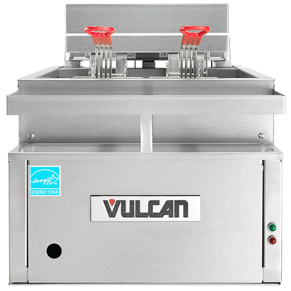 Vulcan CEF40 Full Pot Countertop Electric Fryer w/ 40-Lb. Capacity, 2 Baskets, Condiment Rail