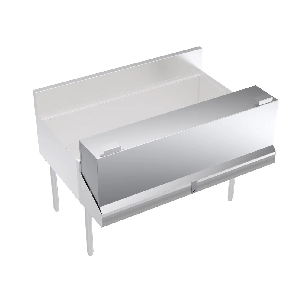 Krowne KR-DC48 Locking Cover for Double Speedrail, 48" Stainless Steel, Double Style
