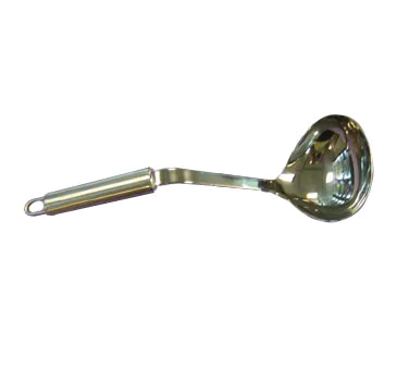 Spring USA M3505-76 Tureen Ladle, 6-8 Oz, 11" Length, Bent Handle, 1‑Piece Stainless Steel