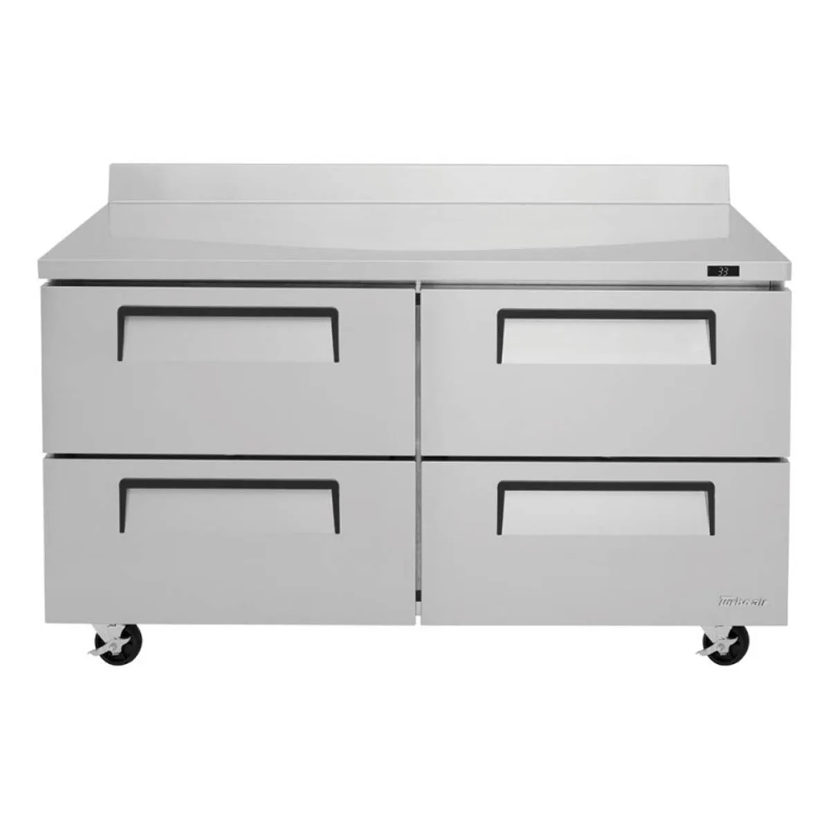 Turbo Air TWR-60SD-D4-N 60" 2-Section Worktop Refrigerator w/ 4 Drawers, 16 cu. ft.
