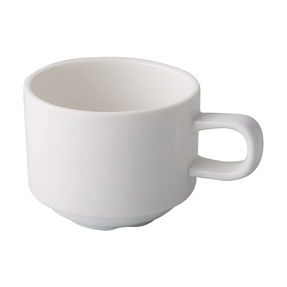 CAC China GW-CLB35 Wall Cup, 3.5 oz, 2.5" Dia x 2.125" H, White Porcelain, Safe - 1 Dozen