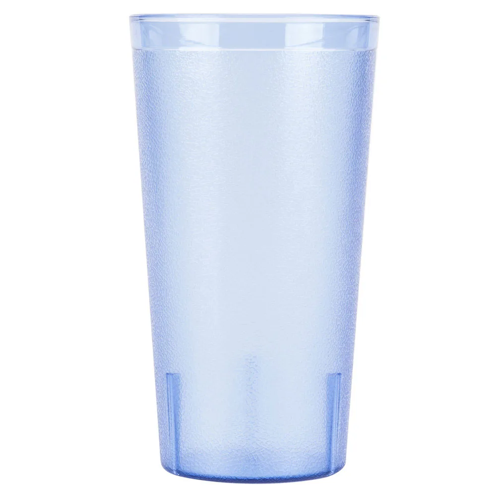 Cambro 3200P2401 32‑Oz Slate Blue SAN Tumbler, 3‑15/16″ Top, Plastic, Dishwasher Safe, Made In USA