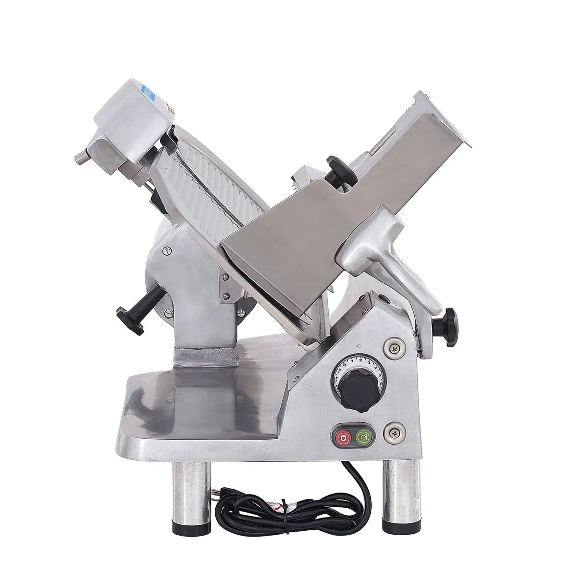 Pro-Cut KMS-13 - Manual 45° Gravity Feed Meat Slicer, 13" German Stainless Steel Blade, 1/3 HP 250W 115V, Aluminum Body, Built‑in Sharpener
