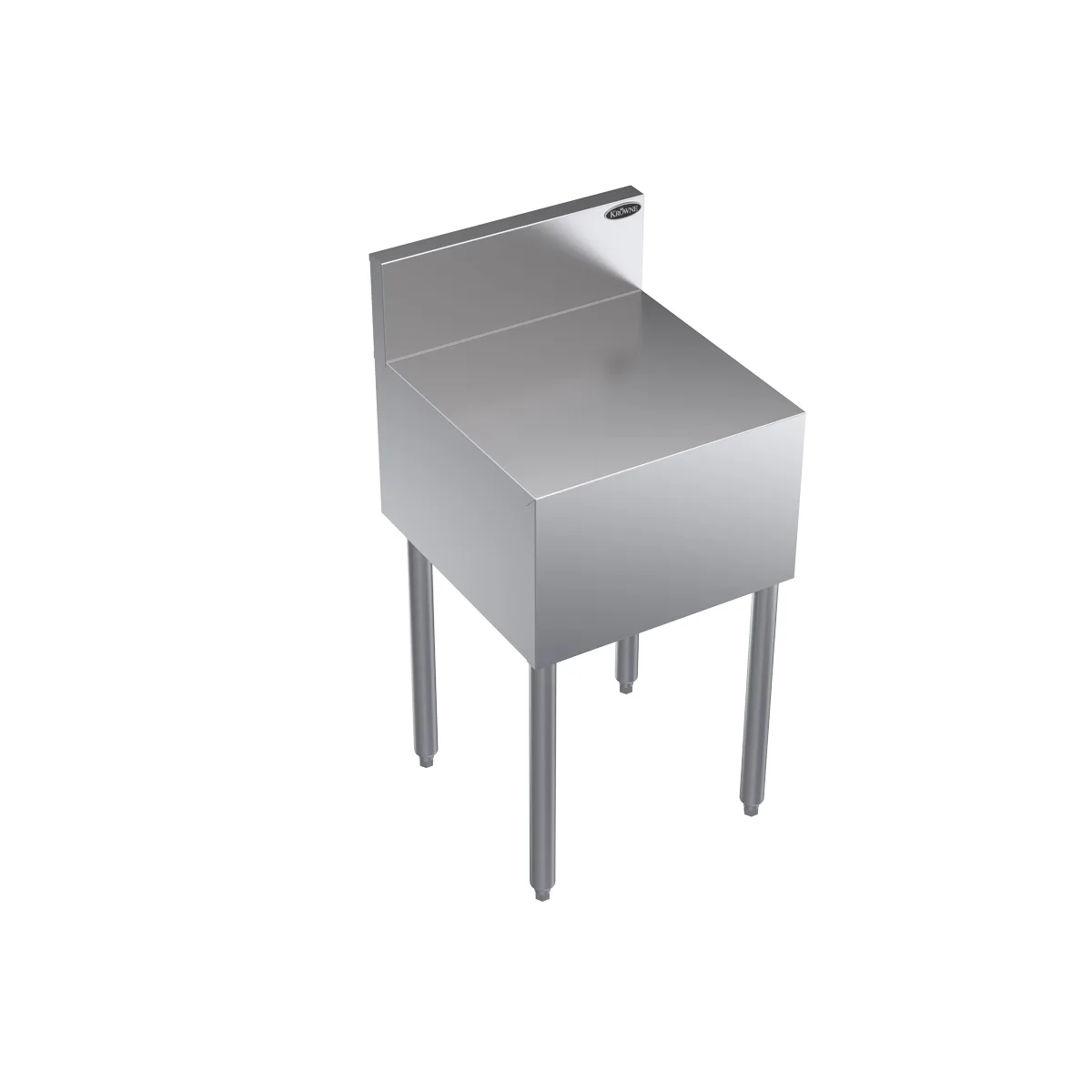 Krowne KR19-RS18 Royal Series 18"W Stainless Steel Underbar Register Stand, 30"H, Adjustable Feet, NSF