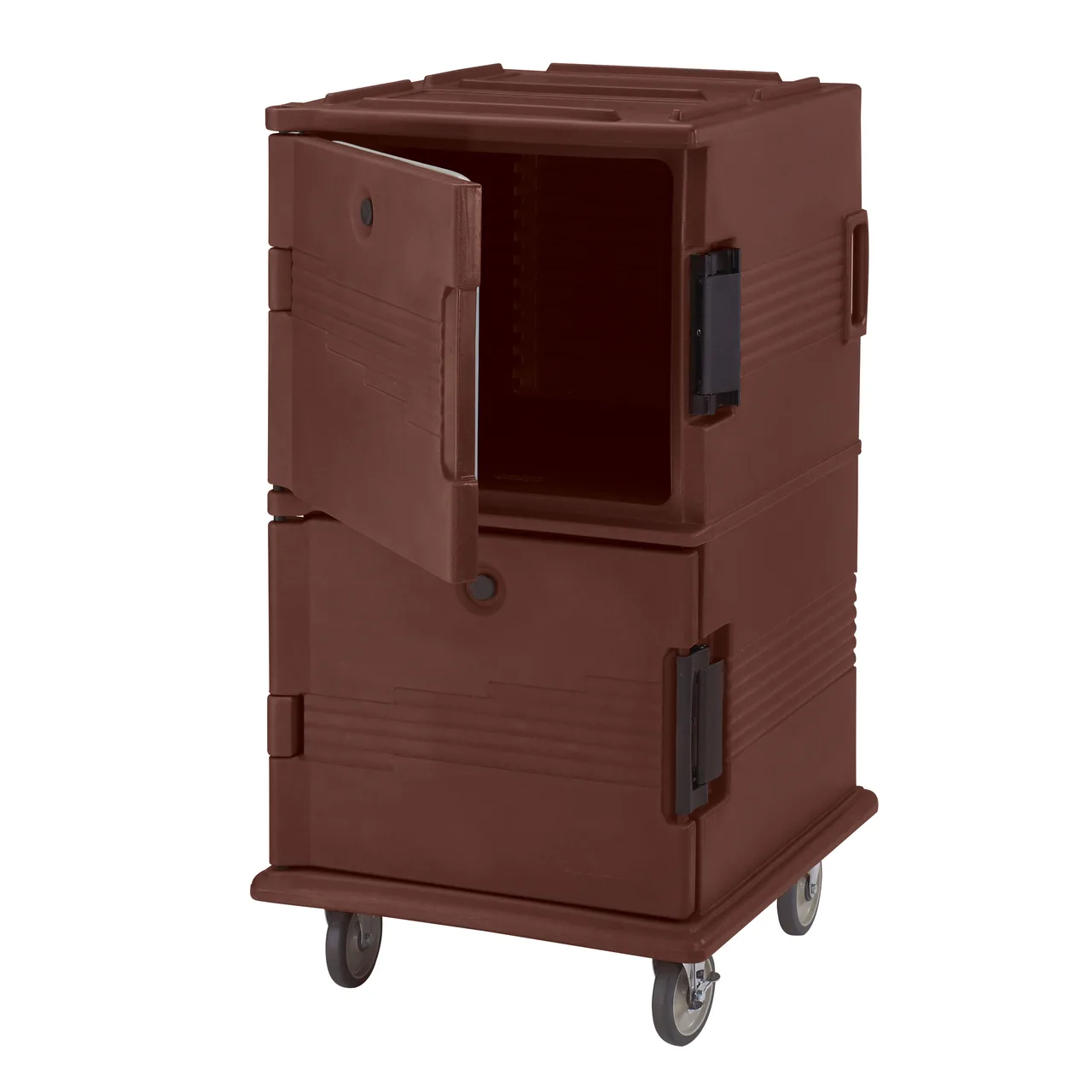Cambro UPC1600HD131 Ultra Camcart® Insulated Food Pan Carrier w/ Dark Brown, Front Loading