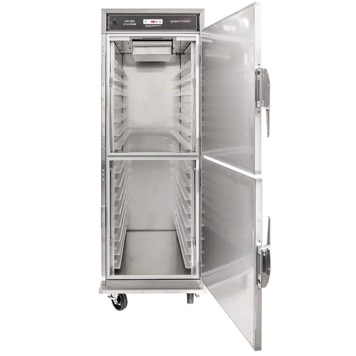 Henny Penny HHC900.37 Full-Size Heated Holding Cabinet, Mobile, SimpleHold Controls, Stainless Steel Doors