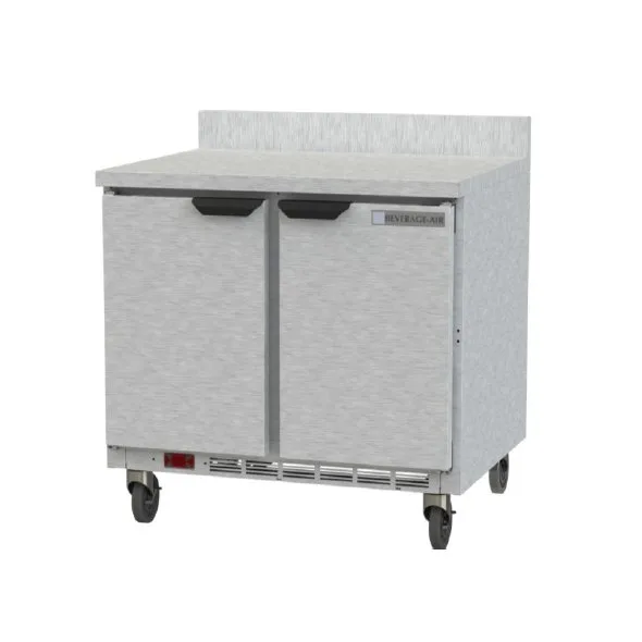Beverage Air WTF36AHC-FIP 36" 2-Section Worktop Freezer w/ 2 Doors, 8.7 cu. ft.