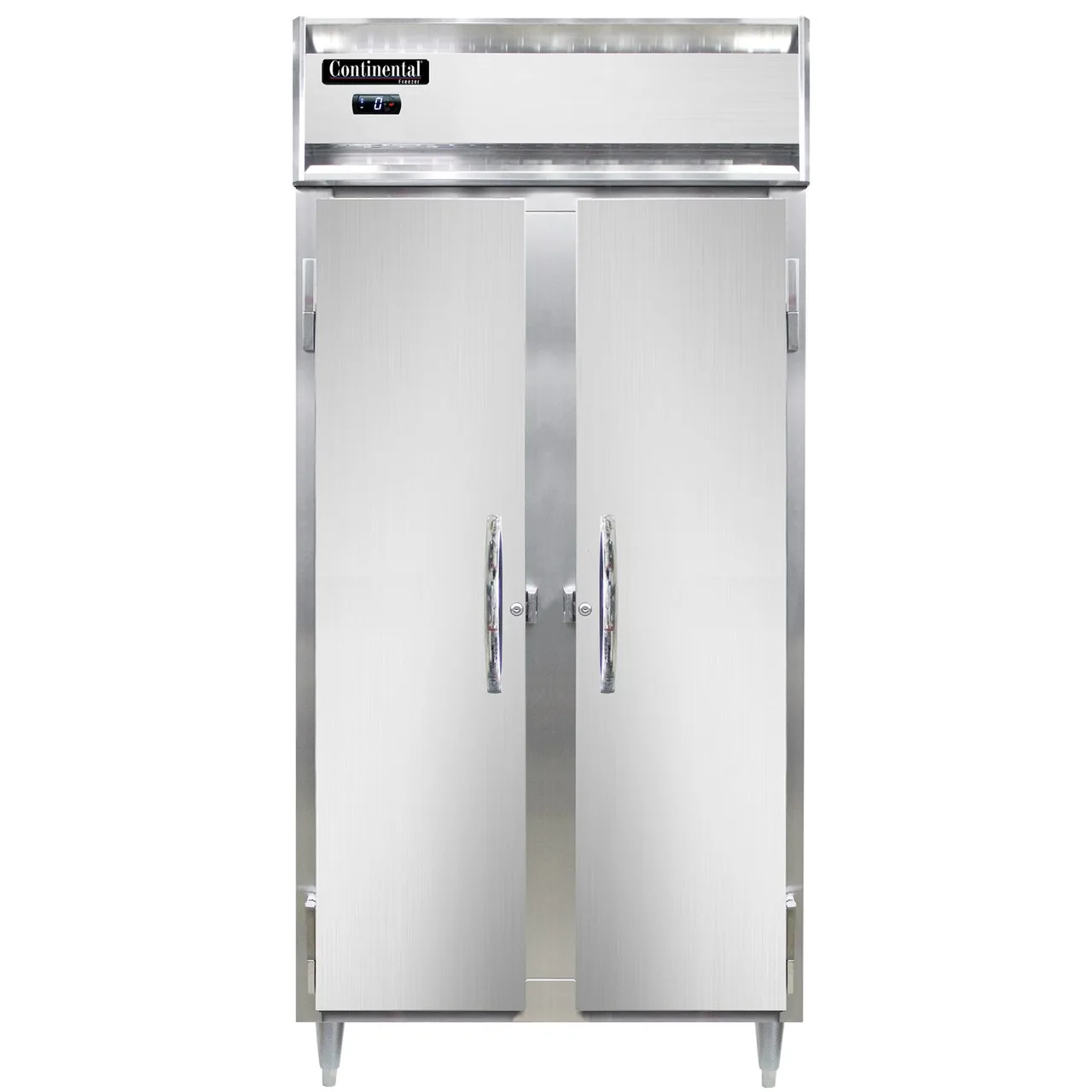 Continental Refrigerator D2FSENSA 36" 2-Solid Door Reach-In Freezer, Top Mounted, 32 cu. ft., Stainless Steel