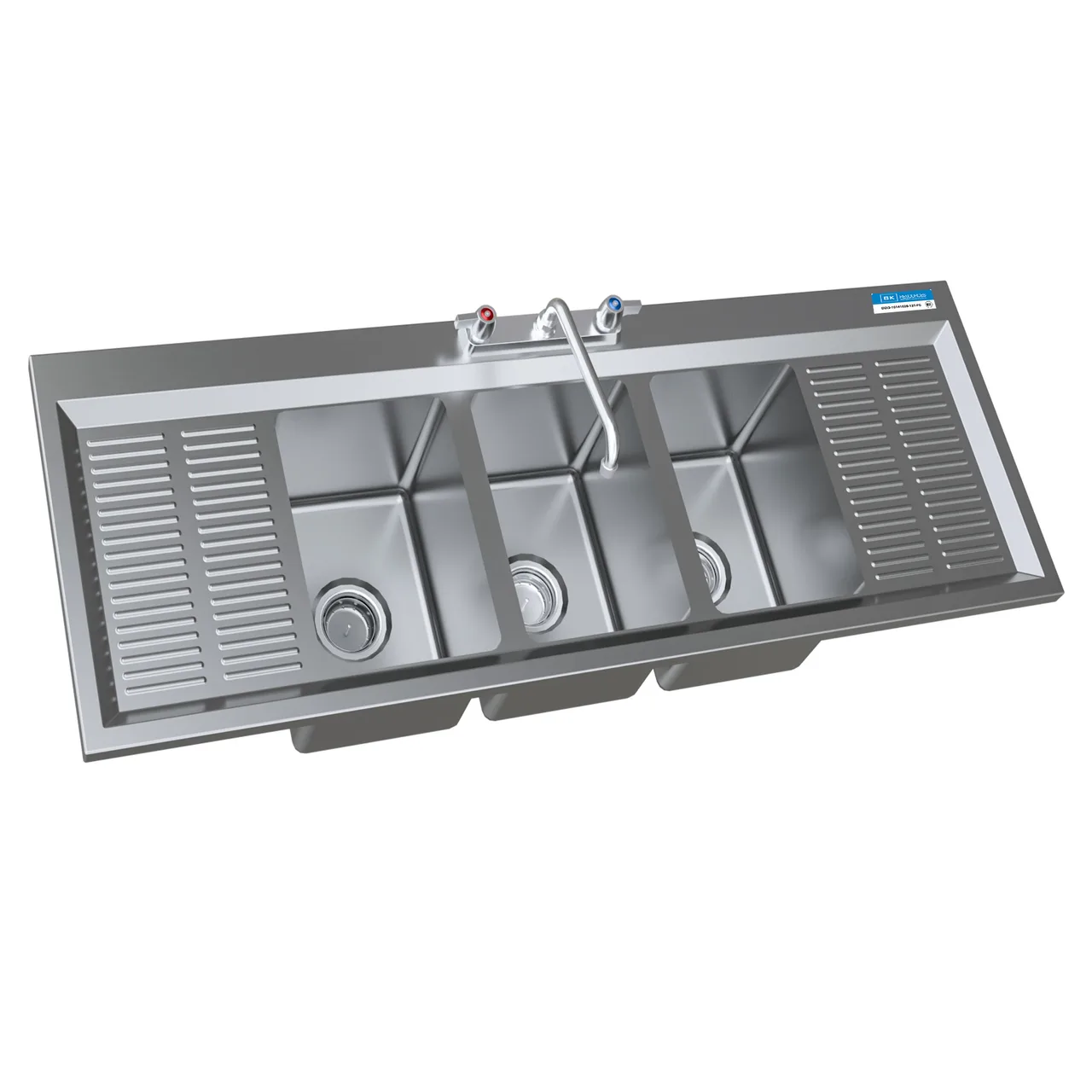 BK Resources DDI3-10141028-12T-PG Drop-In Sink