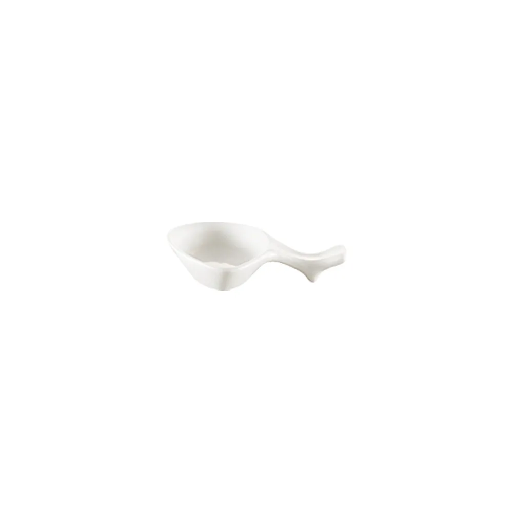 CAC China CN-88 Chopstick Rest, 3½" L x 3" W x ¾" H Chopstick Stand, White, Safe - 1 Dozen