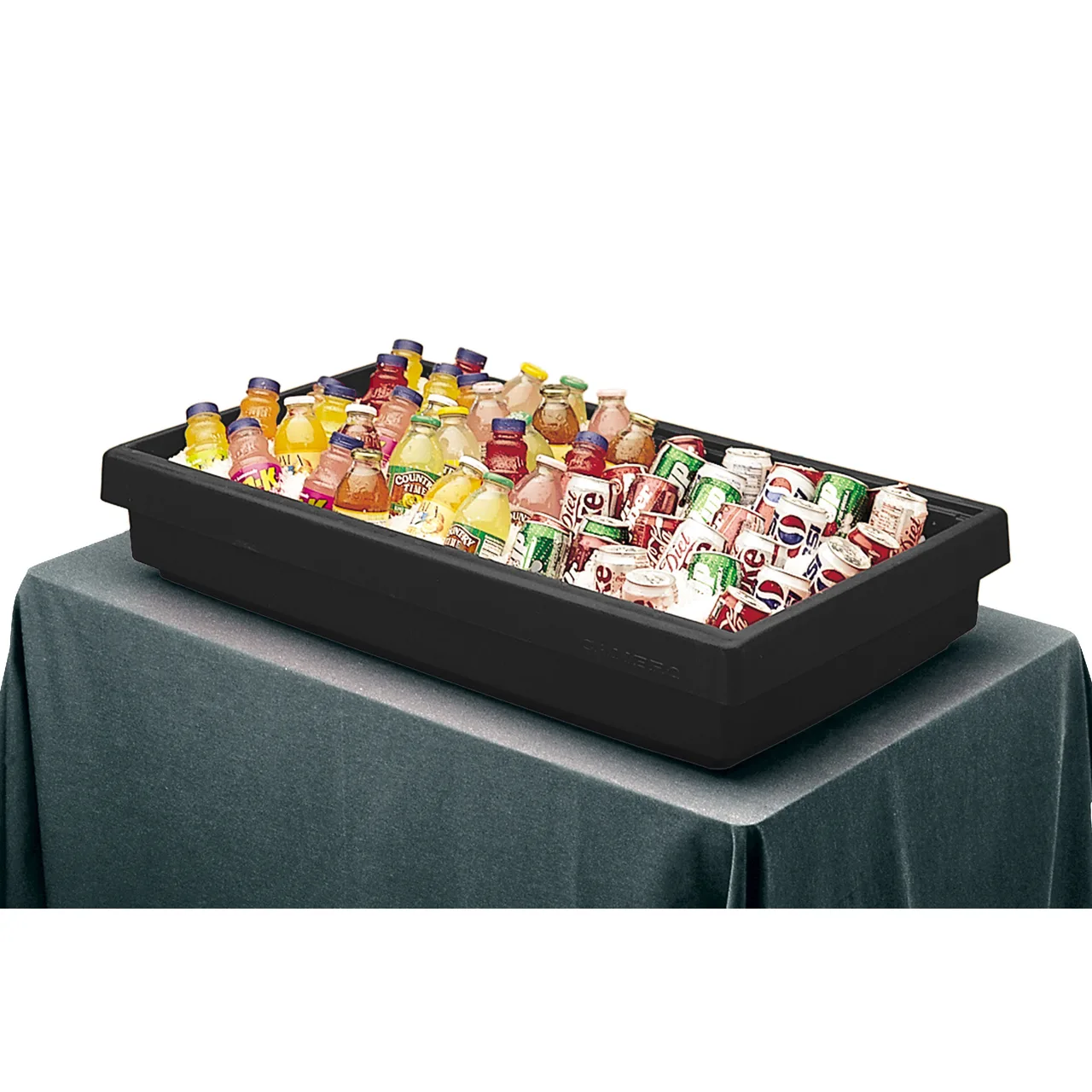 Cambro BUF48110 Table Top Buffet Bar, 41-13/16"L X 24"W X 7"H, 3-Pan Capacity