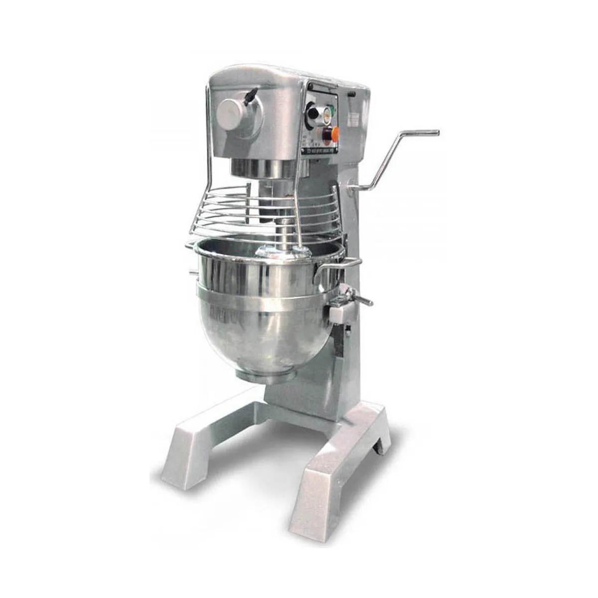 Omcan USA 20442 Floor Model 30 qt Planetary Mixer with Guard, #12 HUB, 3-Speed, 2 hp