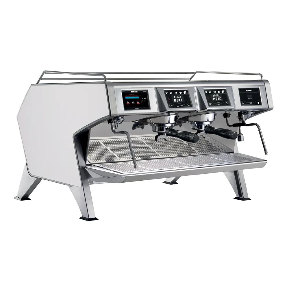 GRINDMASTER Beverage EPIC 2 WHITE Espresso Cappuccino Machine - 2 Groups / Automatic