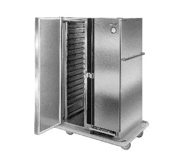 Carter-Hoffmann PH1225 2-Door Heated Holding Cabinet, "Full Height", 33-Pan Capacity, Stainless Steel, Mobile