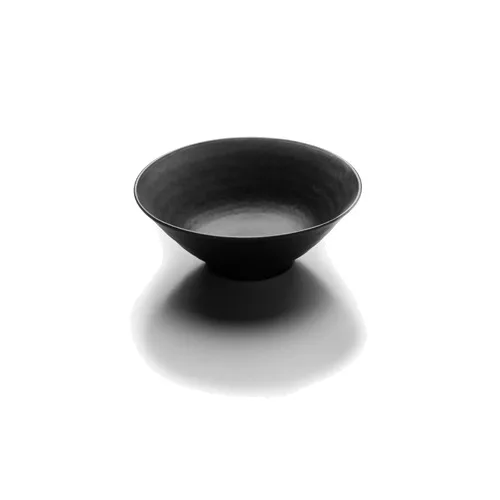 GET JW1008-B Bowl, 40 Oz (1 Qt), 8-3/8" Dia. X 3-1/8" H, Black Melamine, Durable