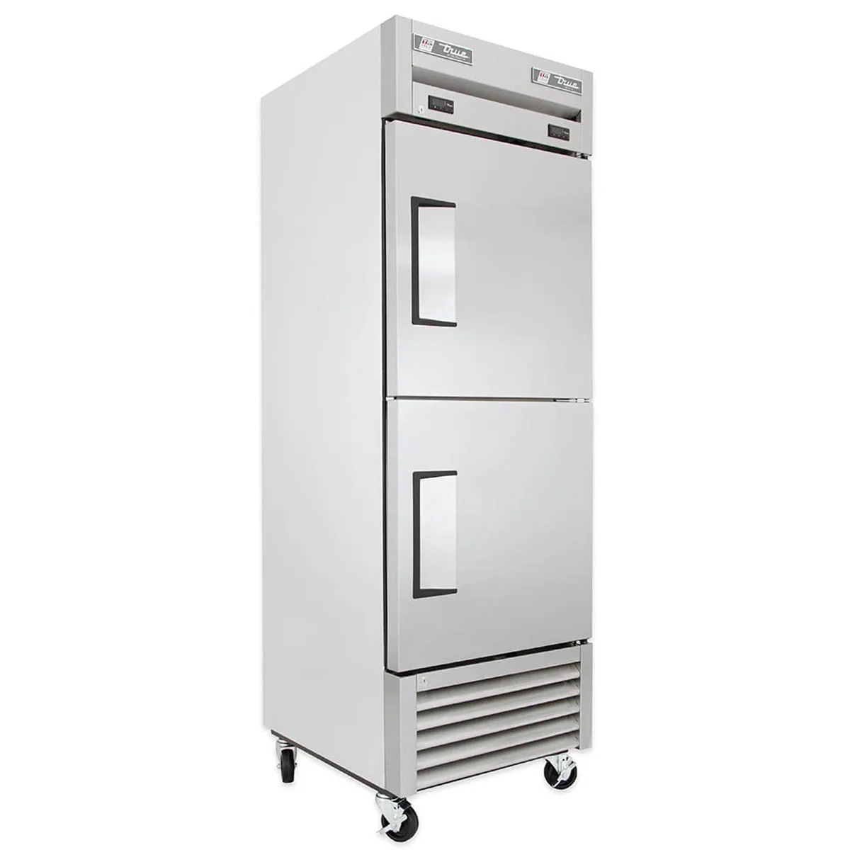 True T-23DT-HC 27" 1-Section Reach-In Refrigerator Freezer Combo w/ 2 Half Solid Doors