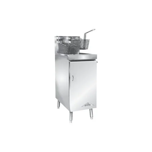 Comstock-Castle 14HF 15" Floor Model Full Pot Fryer, 40 lbs, Tube Type, 90.000 BTU