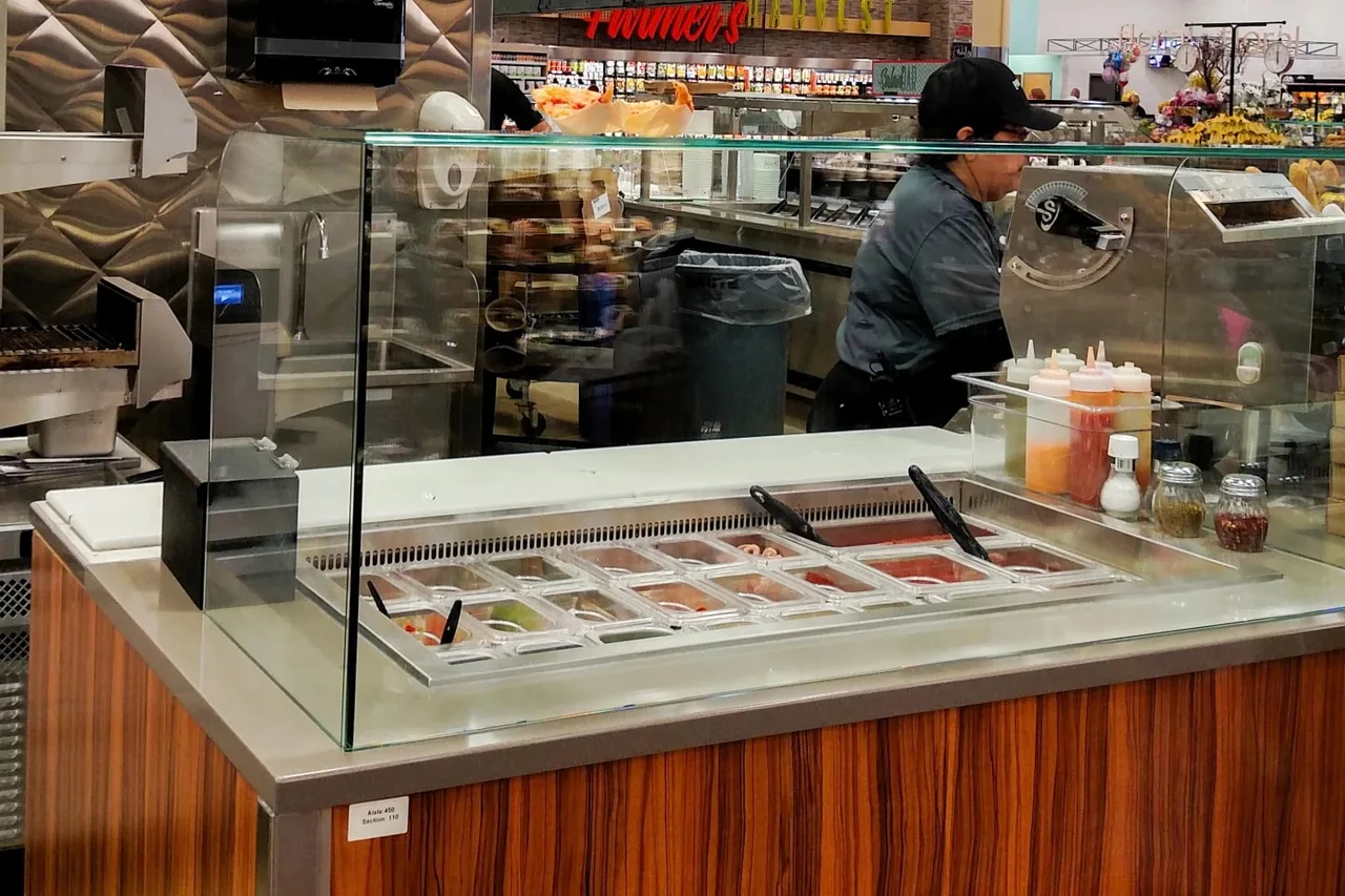 Structural Concepts FB6S-5R 76" Grocerant Inline Service Refrigerated Display Case, (5) Pan
