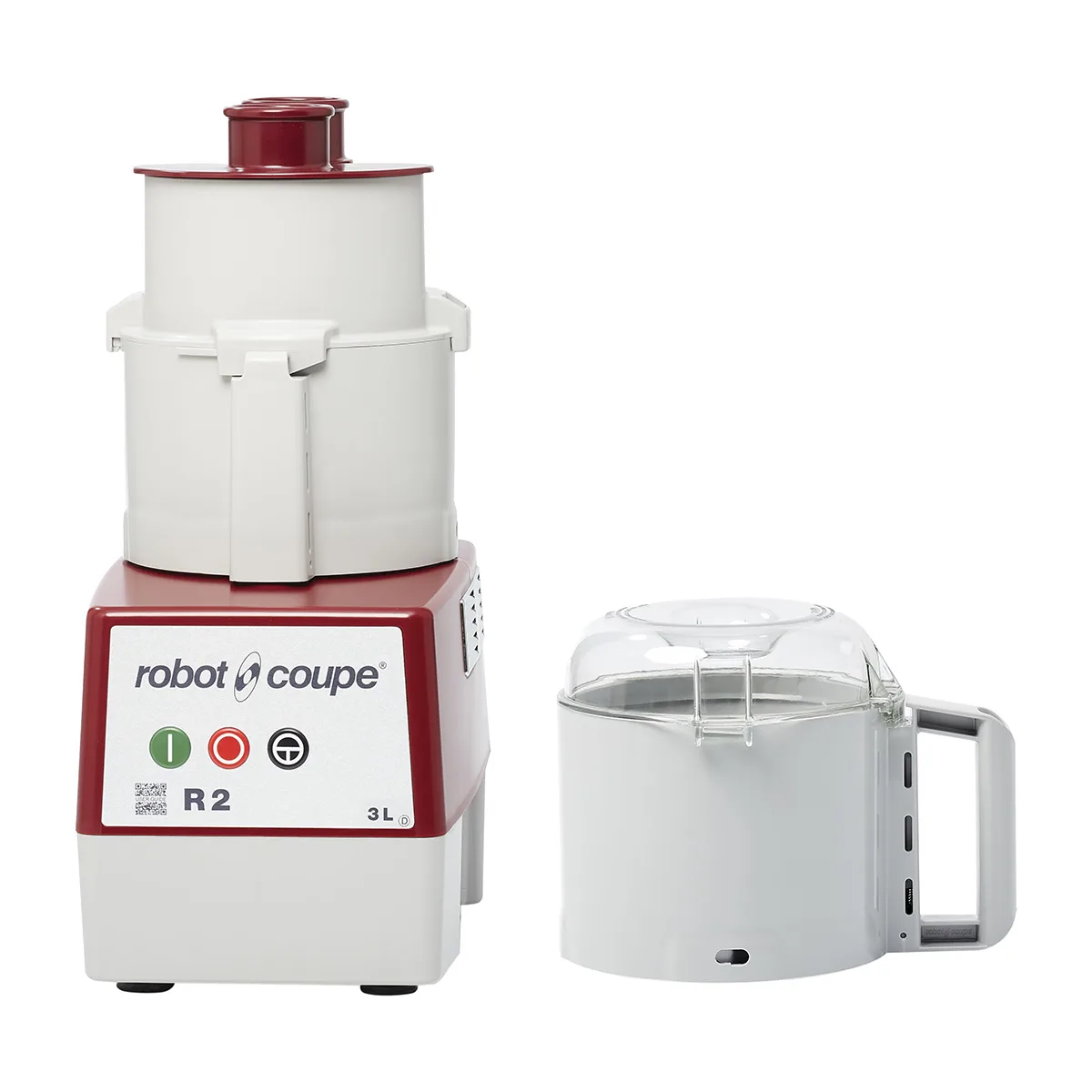 Robot Coupe R2N Combination Food Processor, 3 Liter Gray Polycarbonate Bowl, 1 HP, 1725 RPM