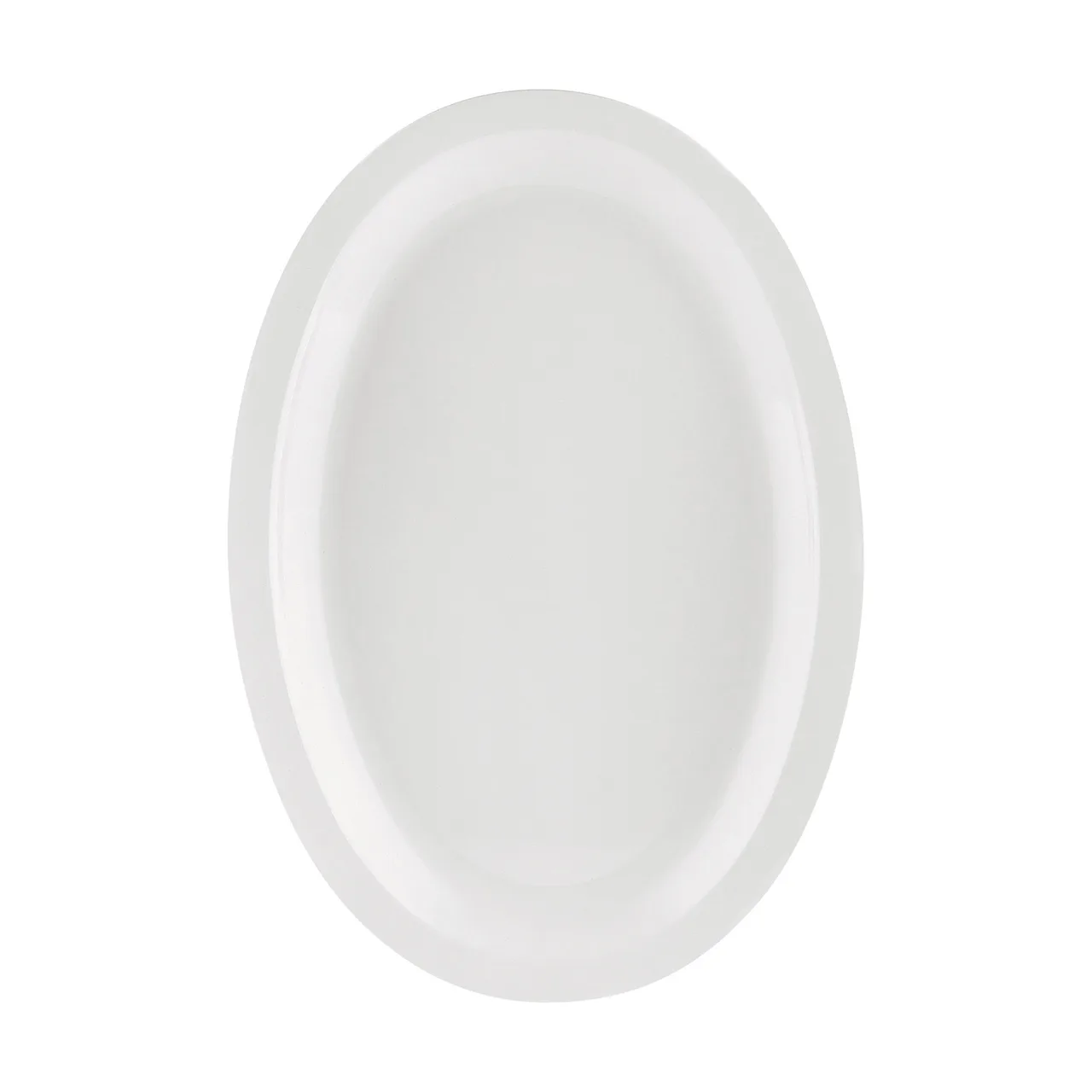 CAC China MLNC-13 Maxwell Oval Platter, 11.5" L x 8" W, White Melamine, Dishwasher Safe - 1 Dozen
