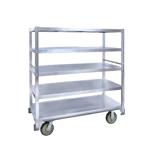Cres Cor 271515927 Aluminum Queen Mary Banquet Cart w/ 5 Flat Shelves