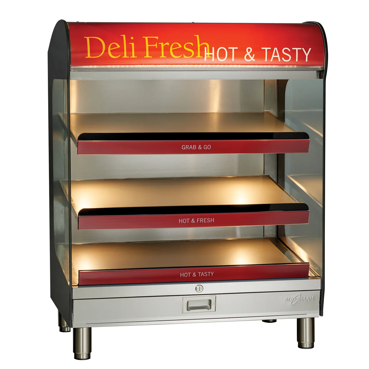 Alto-Shaam HSM-36/3S/T 36" Self-Service Countertop Hsm Series Hot Food Merchandiser, 3 Shelves