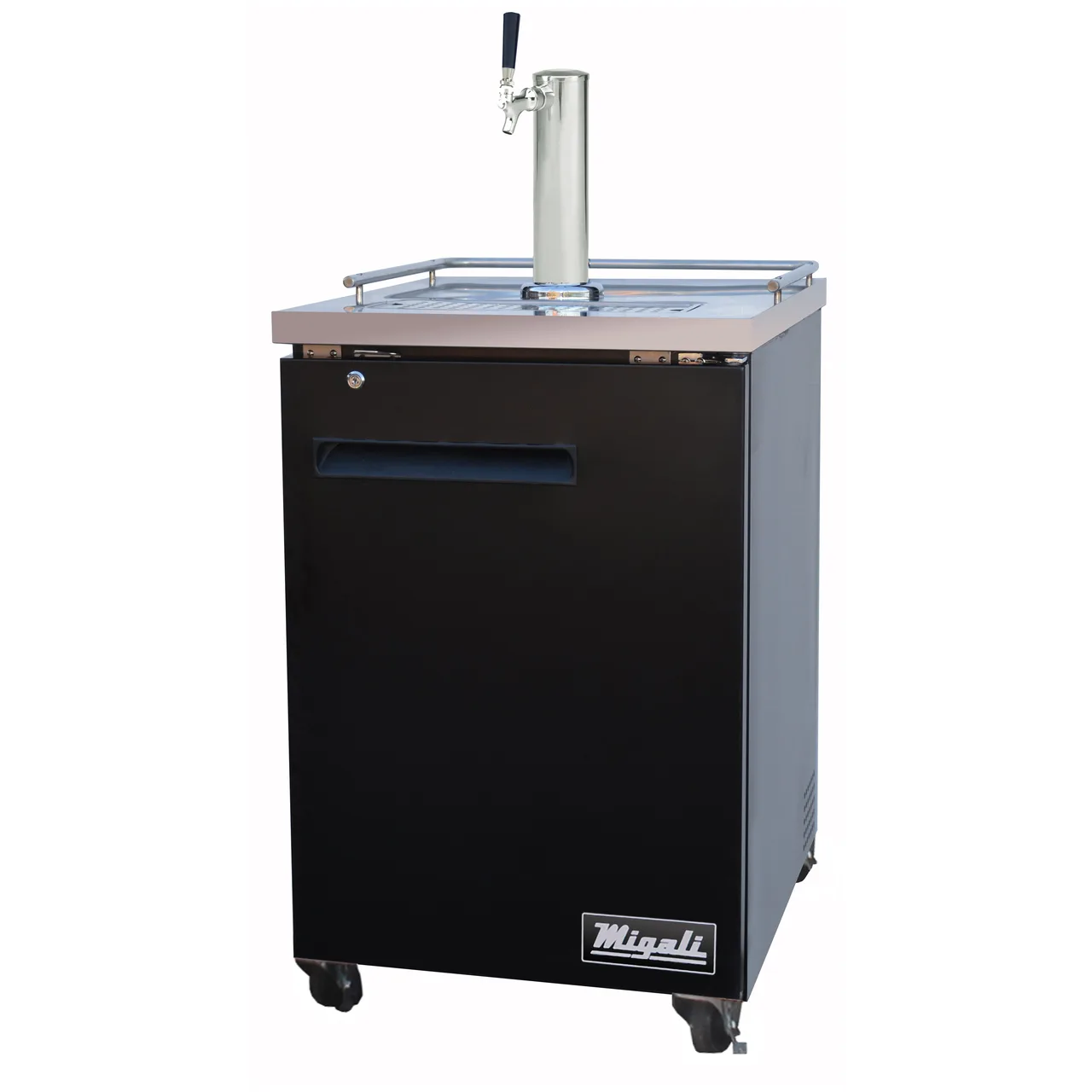 Migali C-DD23-1-HC 23" 1 Column Draft Beer Cooler, 1 Keg, 7.0 cu. ft.