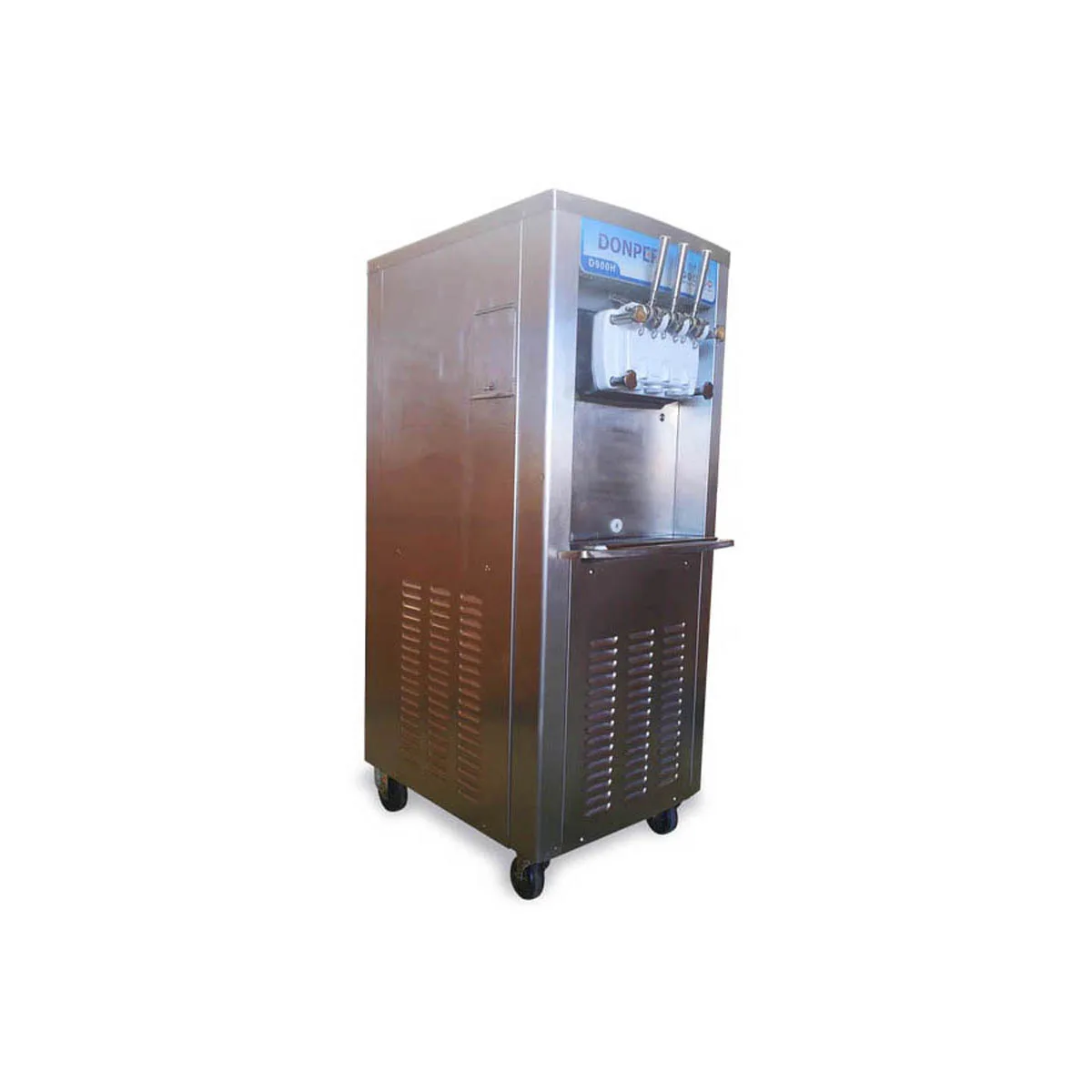 Donper USA D900H Floor Model Two Flavor High Volume Soft Serve Machine, (2) 9.5 qt.