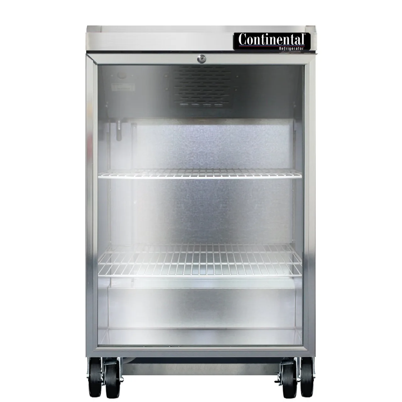 Continental Refrigerator BB24NSSGD Refrigerated Back Bar Cooler w/ Glass Door, 8 Cu Ft, 24" W