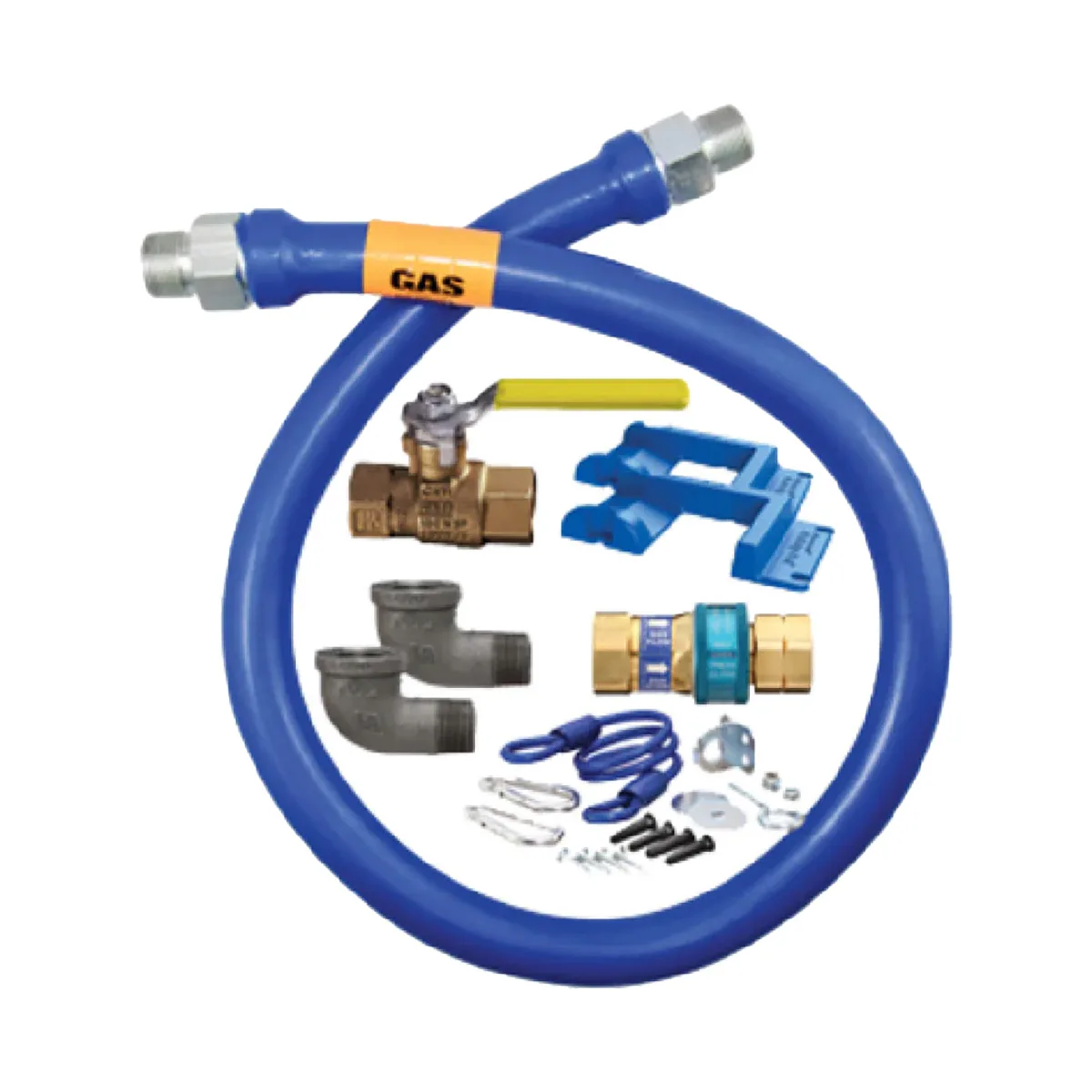 Dormont 1650KIT48PS Deluxe SnapFast 48" Gas Connector Kit w/ Safety-Set, 1 /2" Diameter