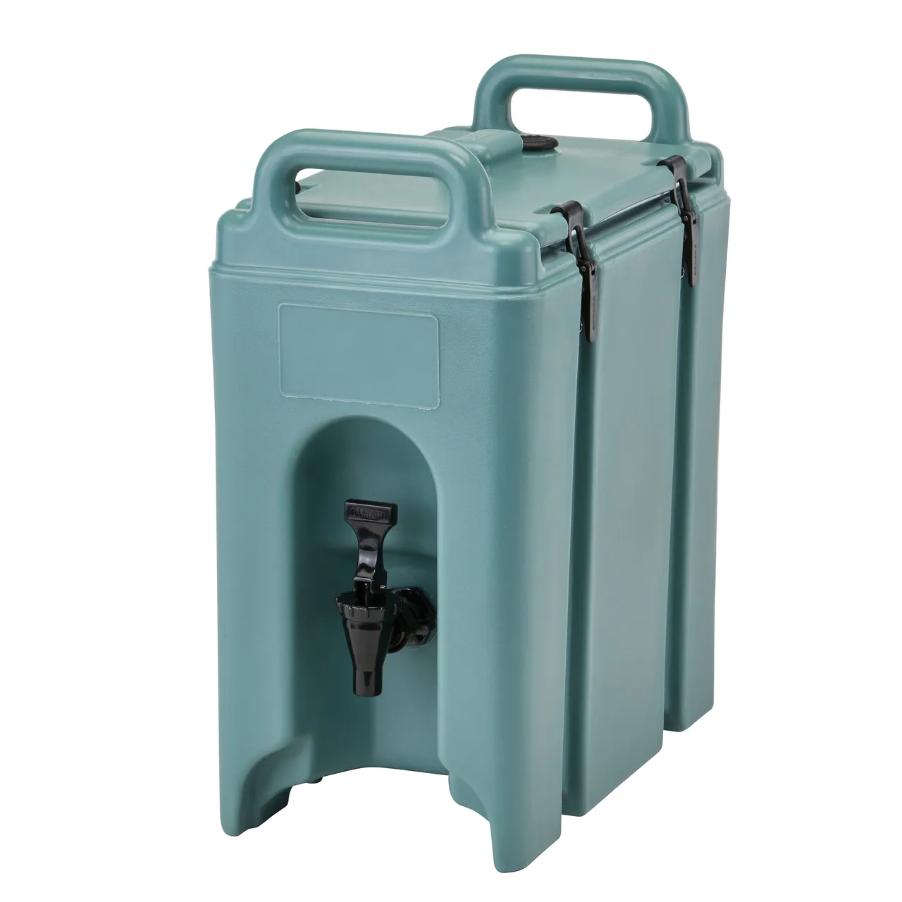 Cambro 250LCD401 Camtainer Beverage Carrier – 2.5‑Gallon Blue, 9"W x 16½"D x 18⅜"H, NSF Plastic