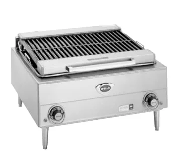Wells B-40 24" Countertop Electric Charbroiler w/ 21.5"W x 14.5"D Cooking Area, 5.4 kW