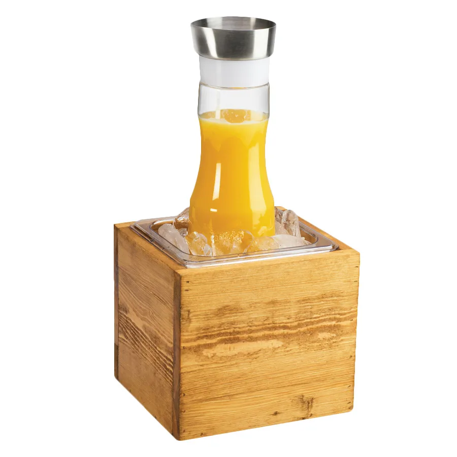 Cal-Mil 3360-6 Madera Ice Housing 7-3/4" W x 7" D x 7" H Pine Polycarbonate Insert Non‑Illuminated
