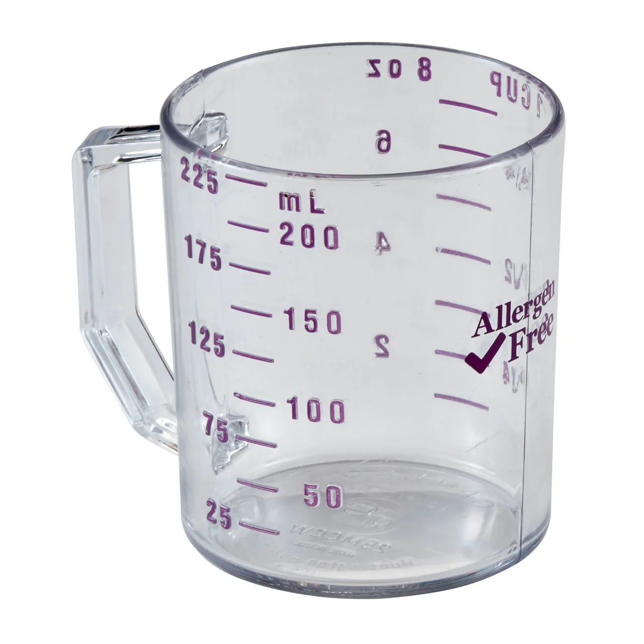 Cambro 25MCCW441 Measuring Cup – 1 Cup (8 oz) Clear Purple Graduations Dishwasher Safe