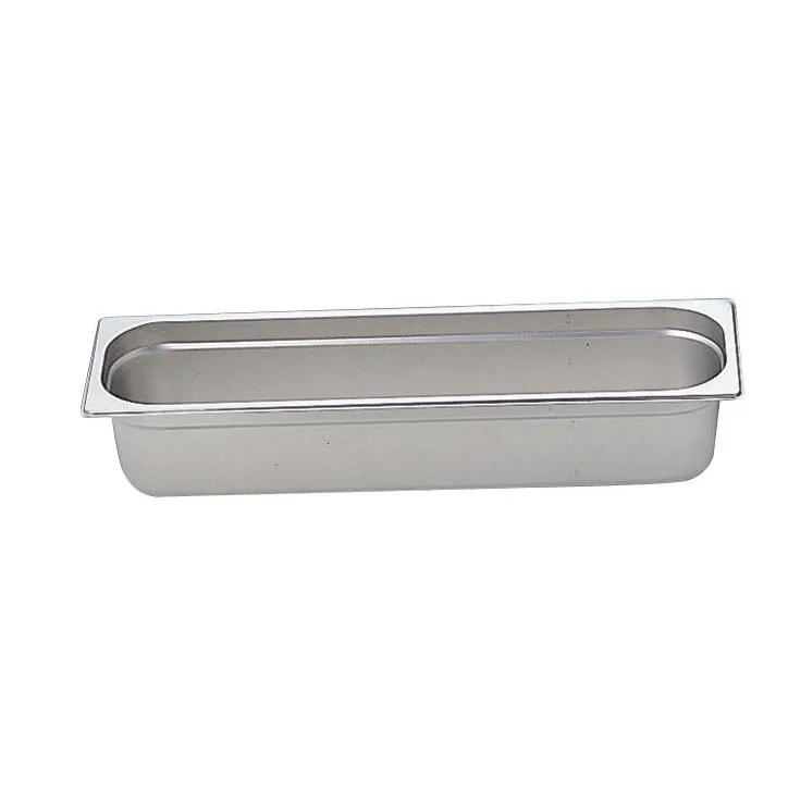 Omcan USA 80617 Stainless Steel Steam Table Pan 1/2 Size, 20½" x 6⅜" x 4" Deep Solid NSF