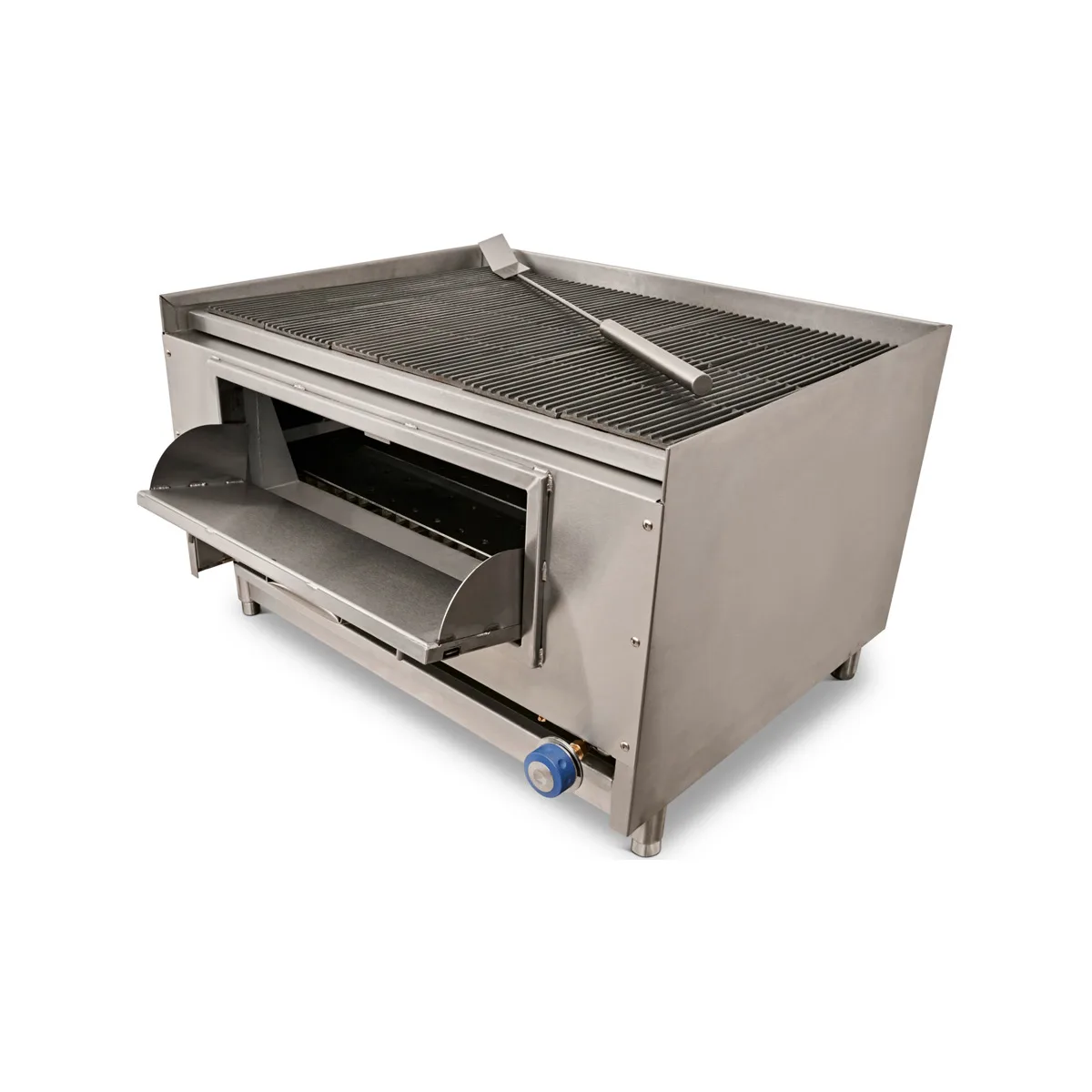 Imperial MSQ-60 60" Countertop Mesquite Wood Burning Charbroiler, 40.000 BTU
